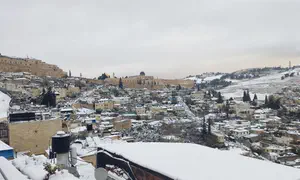 ירושלים לבנה, השלג יימשך גם הבוקר