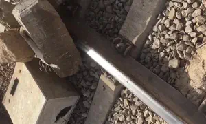 Bedouin place rocks on train tracks in southern Israel