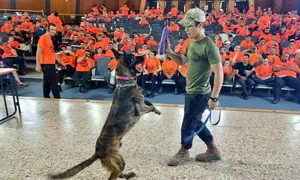 Israel Dog Unit holds special exhibition for special needs NPO