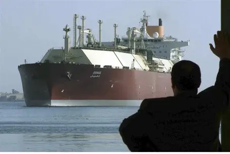 Oil Tanker in Suez Canal