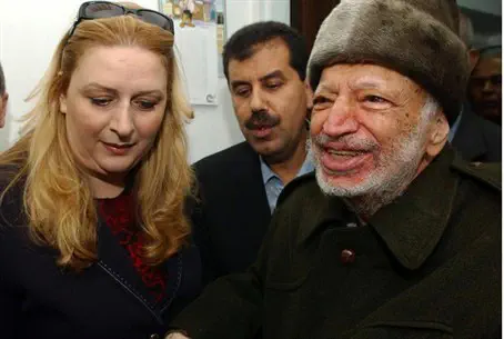 Ясир Арафат и его жена Суха