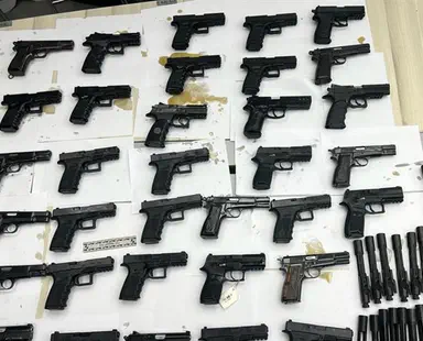 Dozens of guns seized in thwarting of weapons smuggling