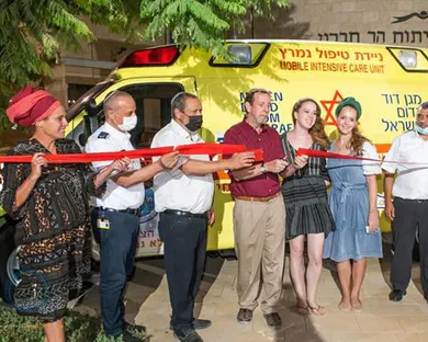 ניידת טיפול נמרץ חדשה בגזרת הר חברון