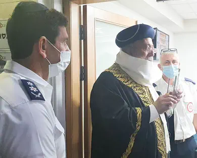 בית כנסת נחנך בבניין הנהלת מד"א