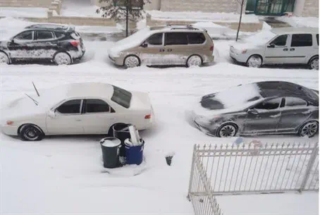 Снег в Нью-Йорке