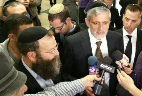 Baruch Marzel and Eli Yishai after decision