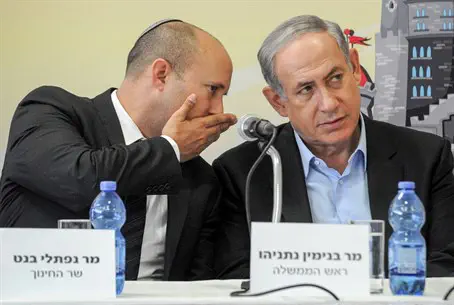 Нафтали Беннет и Биньямин Нетаньяху