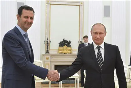 Bashar al-Assad visits Vladimir Putin