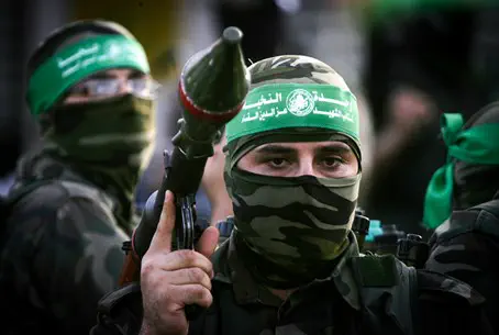 Hamas terrorists in Gaza 