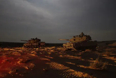 Израильские танки на границе с Газой