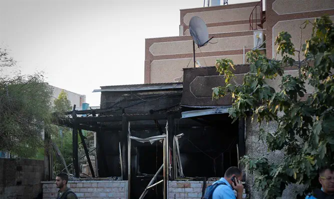 Сгоревший дом в Думе