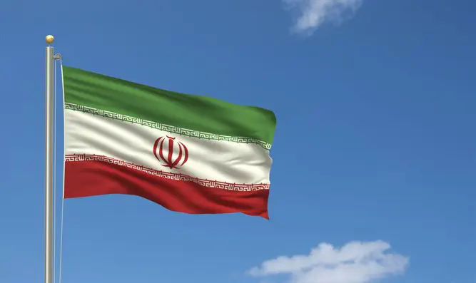 Иранский флаг. Иллюстрация