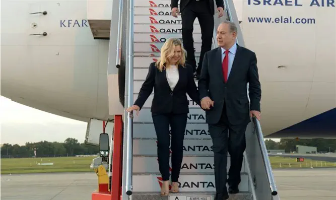 Биньямин и Сара Нетаньяху в Австралии