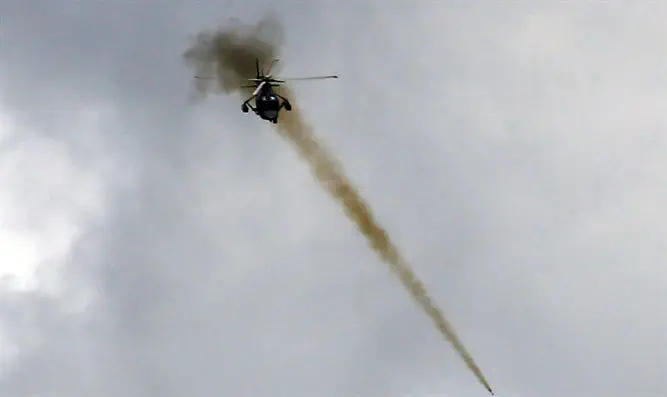 Боевой вертолет. Иллюстрация