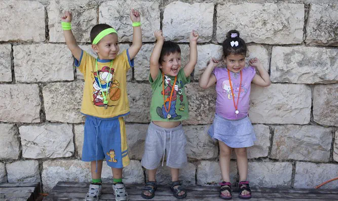 Preschool children in Jerusalem