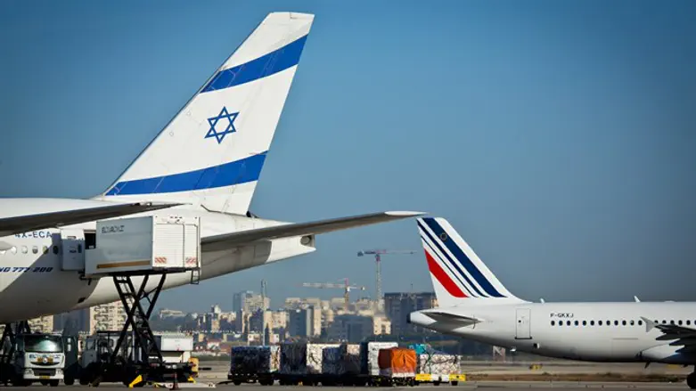 מטוסי El Al ו-Air France בישראל