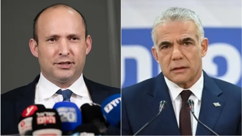 Bennett (l) and Lapid (r)