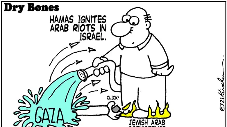 Dry Bones - Hamas ignites Israeli Arab riots