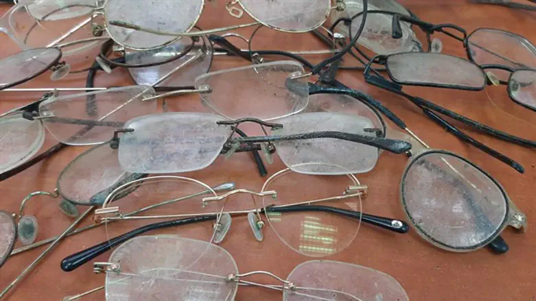 glasses from Meron victims