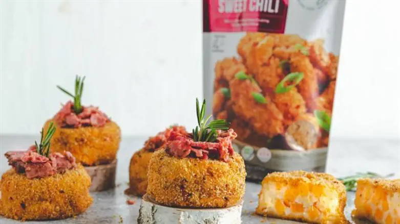 Surprise Breaded Potatoes with Pastrami Topping
