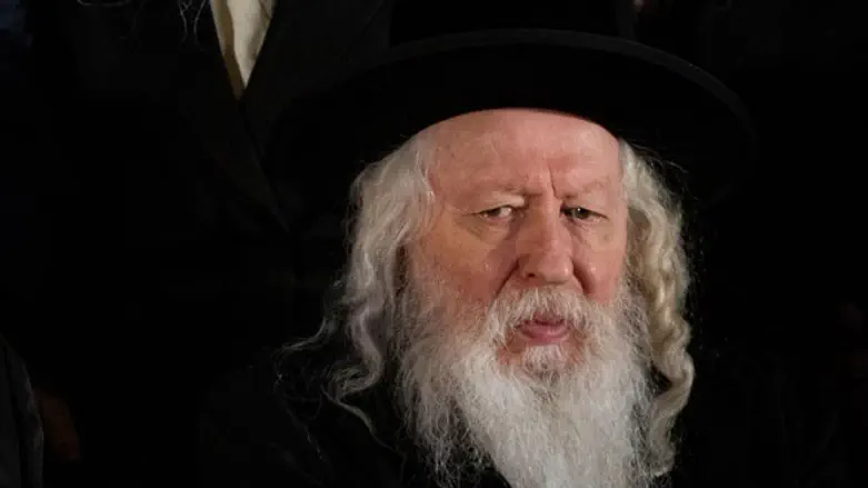 Rabbi Yaakov Aryeh Alter, the Gerrer Rebbe, in 2019