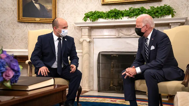 Bennett and Biden during White House meeting last year