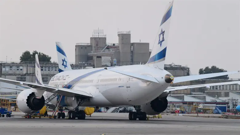 An El Al plane in Israel