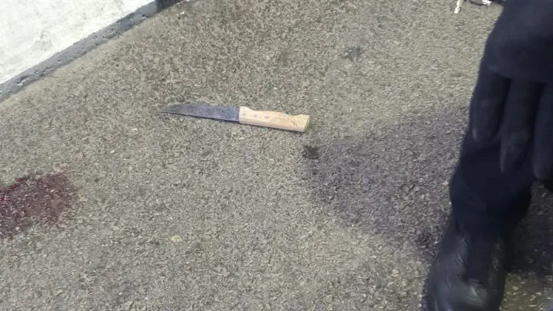 Knife found on the suspect