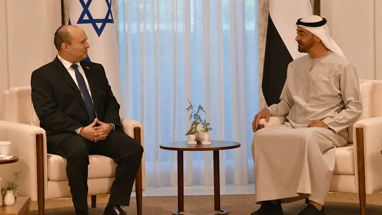 Bennett meets Abu Dhabi Crown Prince Sheikh Mohammed bin Zayed