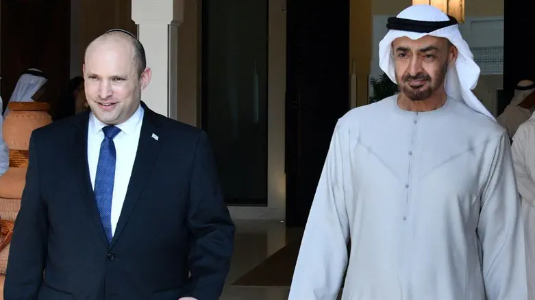 Bennett with UAE Crown Prince