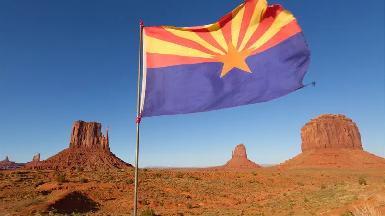 Arizona Flag in Monument Valley
