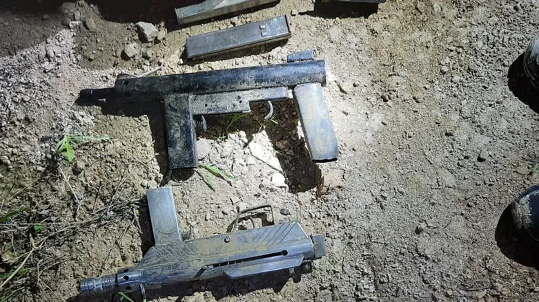 כלי הנשק שנתפסו בפעילות השב"כ והמשטרה 