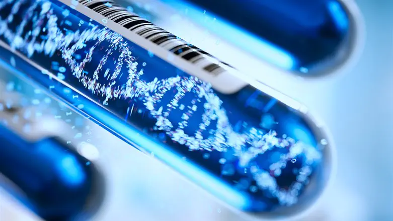 DNA molecule forms in test tube