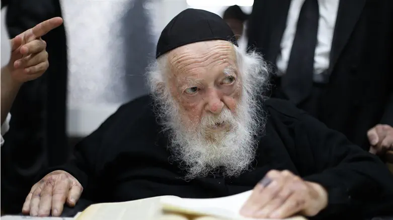 Rabbi Chaim Kanievsky at his home in the city of Bnei Brak
