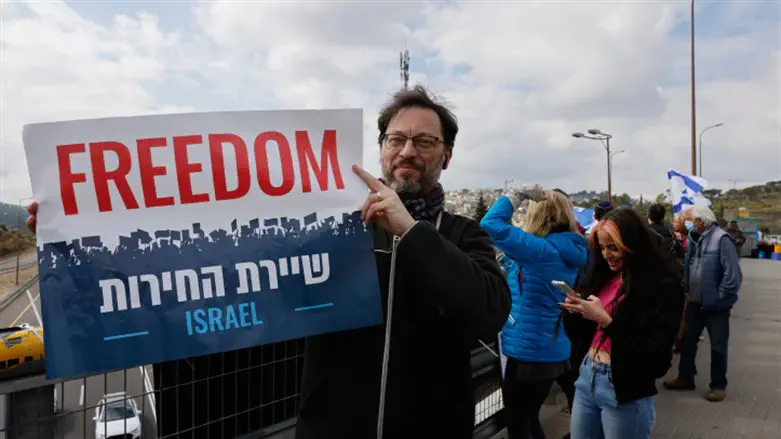 Israel Freedom Convoy demonstrators