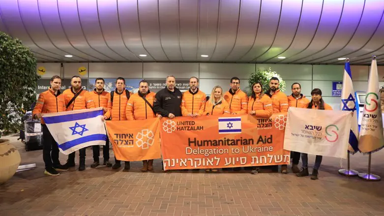 United Hatzalah's humanitarian aid misison to Ukraine - Jump team.