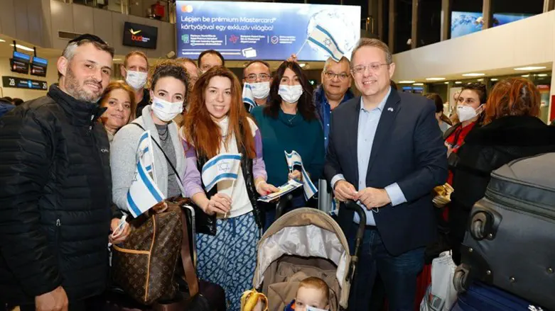 The young doctor from Ukraine, with the delegation