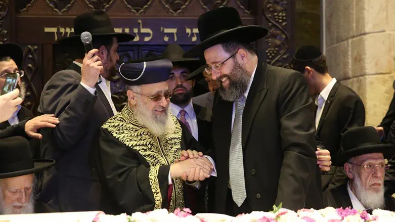 Rabbi Bohbot with Chief Rabbi Yosef