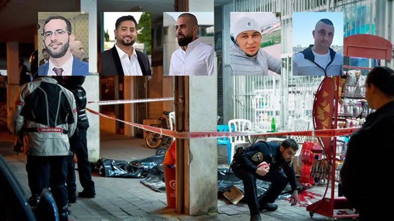 Los cinco muertos en un atentado terrorista en Bnei Brak