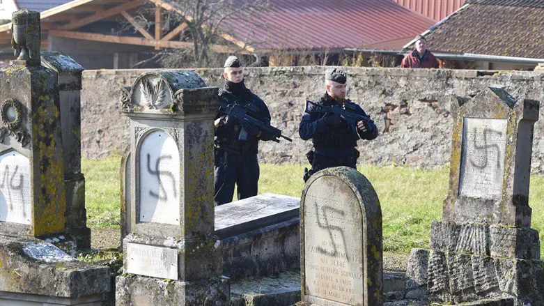 Archive: Vandalised Jewish Cemetery in France