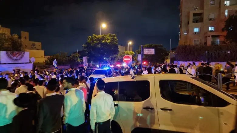 Scene of the terror attack in Elad