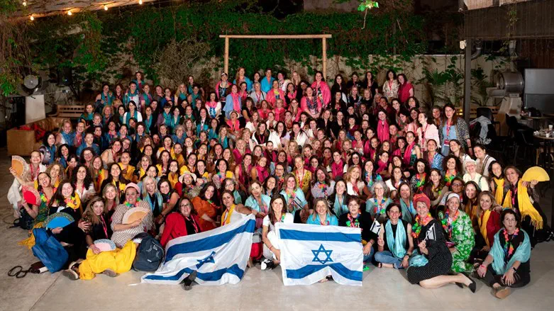Momentum participants and leadership gather for an opening night ceremony in Tel Aviv. 