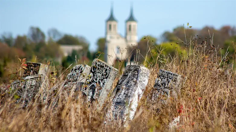 Jewish tombstones in Ukraine
