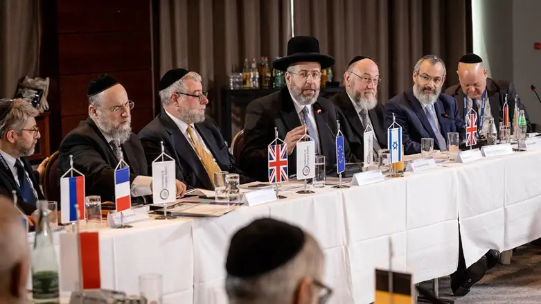 Some of the rabbis who attended the convention