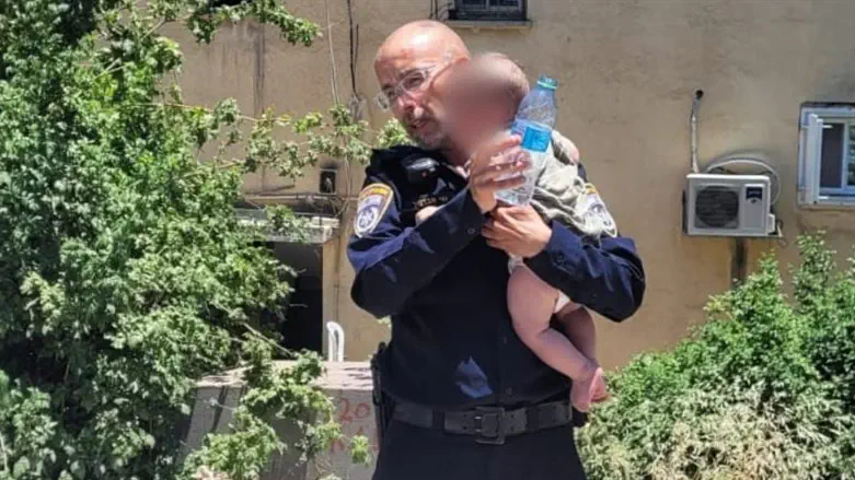 police rescue toddler