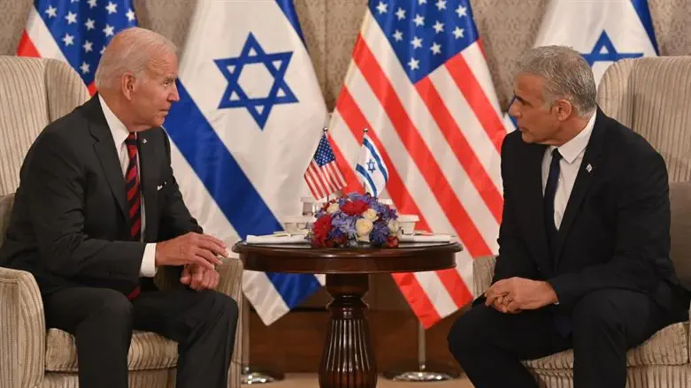 US President Biden meeting with PM Lapid