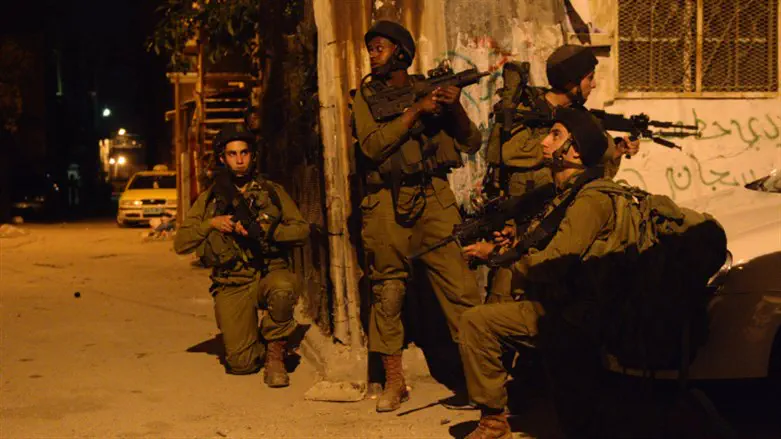 IDF soldiers in Shechem (illustrative)