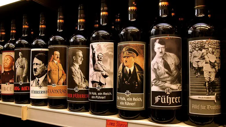 Bottles of Lunardelli Wine with labels depicting Nazi leader Adolf Hitler are di