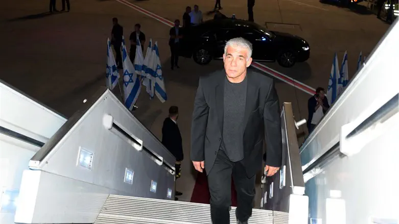 PM Lapid before taking off to New York for UN General Assembly