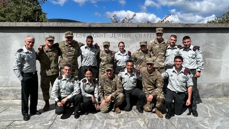 The IDF officers during their visit at the US Military Academy at West Point